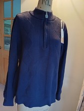 Ladies New Golf Sweater Diamond Detail .Super Soft Inner Stretch Satin Lining