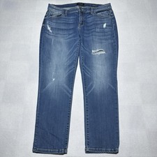 Judy Blue Boyfriend Fit Jeans Womens 15/32 Distressed Stretch Denim Mid Rise