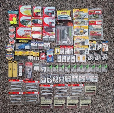 Bass Fishing Lures Lot Berkley Zoom Yum Googan Squad Strike King Mann's Booyah
