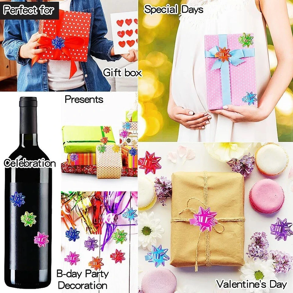 Mini lazos envolventes de regalo de 110 piezas de 1 pulgada para bodas de cumpleaños de San Valentín Foto 2 de 4