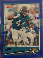 2020 Donruss Myles Jack Blue PRESS PROOF Jaguars