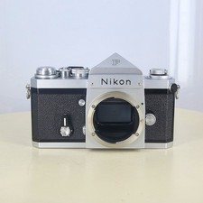 Nikon New F Eye Level Silver 35mm SLR Film Camera Late Model from Japan E0424