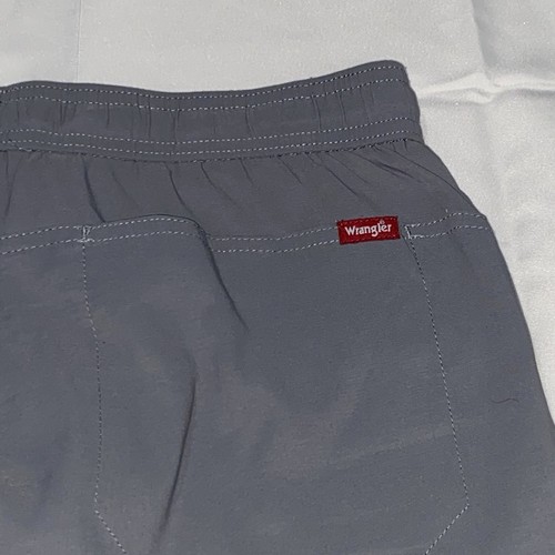 BOYS 2XL 18 WRANGLER MOISTURE WICKING UPF 50 TECH CARGO SHORTS DRAWSTRING GRAY - Picture 9 of 11