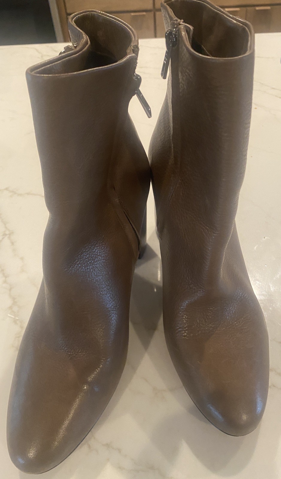 REDUCED/Coach Women's Teagan Leather Tobacco Ankle Boots Sz 9B