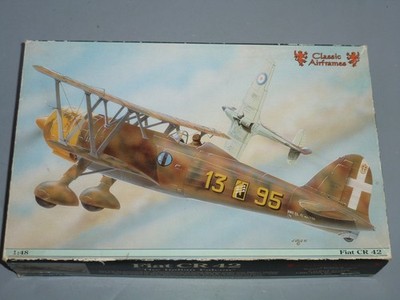 CLASSIC AIRFRAMES 1/48 FIAT CR-42 RESIN & PHOTO ECTCHED PARTS