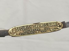 1914 H. Keschner Antelope Security Savings Bank Adv Letter Opener Knife Germany 