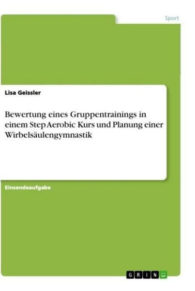 Bewertung Eines Gruppentrainings In Einem Step Aerobic Kurs Und Planung Einer Wi-image