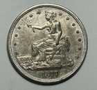 1877 S TRADE DOLLAR AU