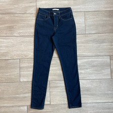 Levi  s 721 High Rise Skinny Jeans 27x30 Dark Wash Stretch Denim