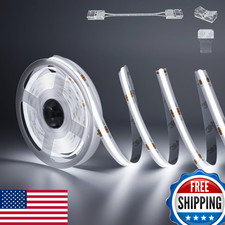 PAUTIX COB LED Strip Light 32.8ft 5040 LEDs White 6000K High Lumen Flexible