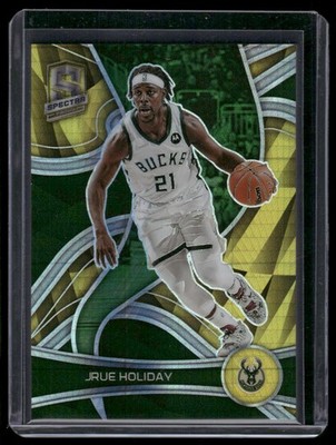 2022-23 Panini Spectra Gold /10 Jrue Holiday 5/10 Milwaukee Bucks #63 Gold