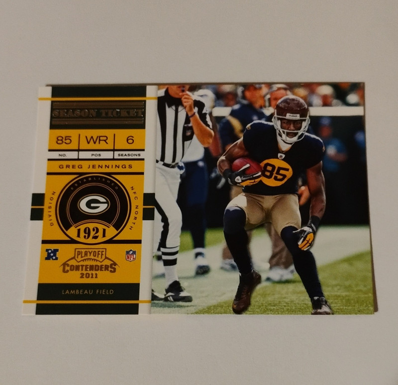 Panini 2011 Playoff Contenders Greg Jennings Base Set #72 Green Bay Packers