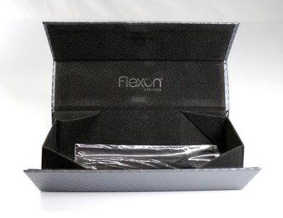 FLEXON Folding Eyeglass Case w/Magnetic Closure + Microfiber Cleaning Cloth NEW