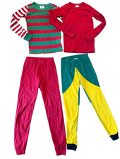 Hanna Andersson Christmas elf long sleeve pajama bundle 6-7