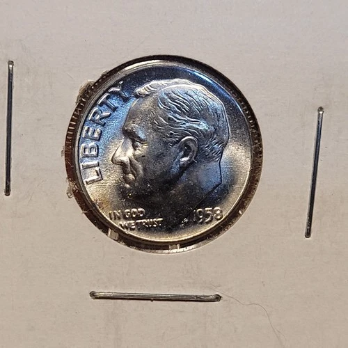 1958 Roosevelt Dime -Uncirculated Choice BU 90% Silver