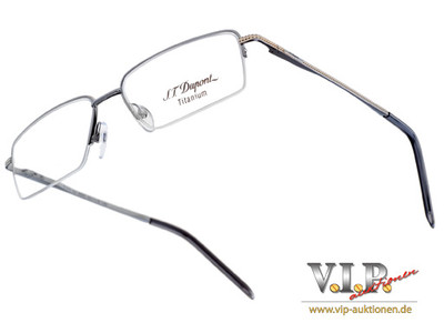 ST.DUPONT TITANIUM LUNETTE BRILLE BRILLENFASSUNG EYE-GLASSES HALF-FRAME OCCHIALI