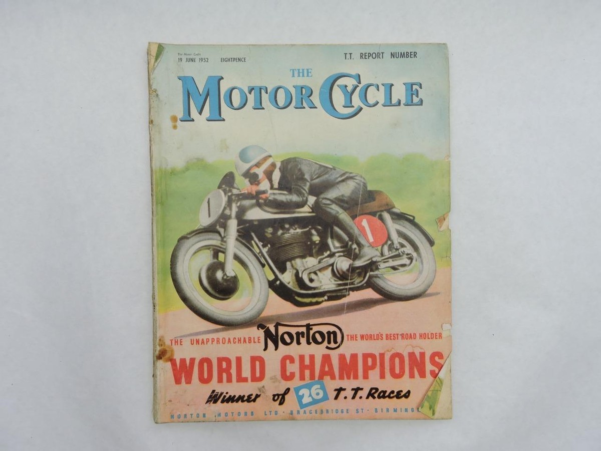 June 1952 The Motorcycle Magazine Norton TT Winners Lucas Magnetos