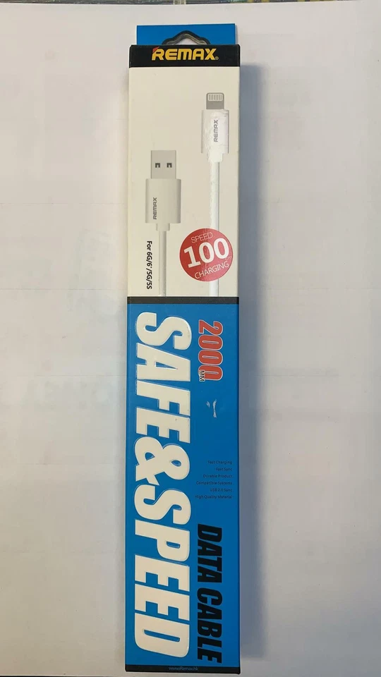 REMAX Safe Charge Speed USB Data Cable for iPhone 6G, 6, 5G, 5S - Image 2 of 3