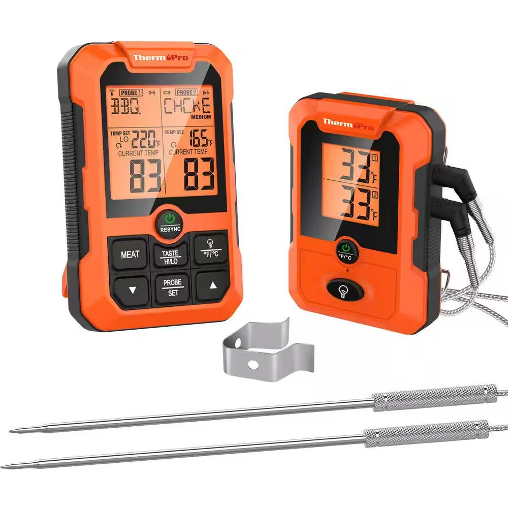 500FT Wireless Meat , Dual Probe