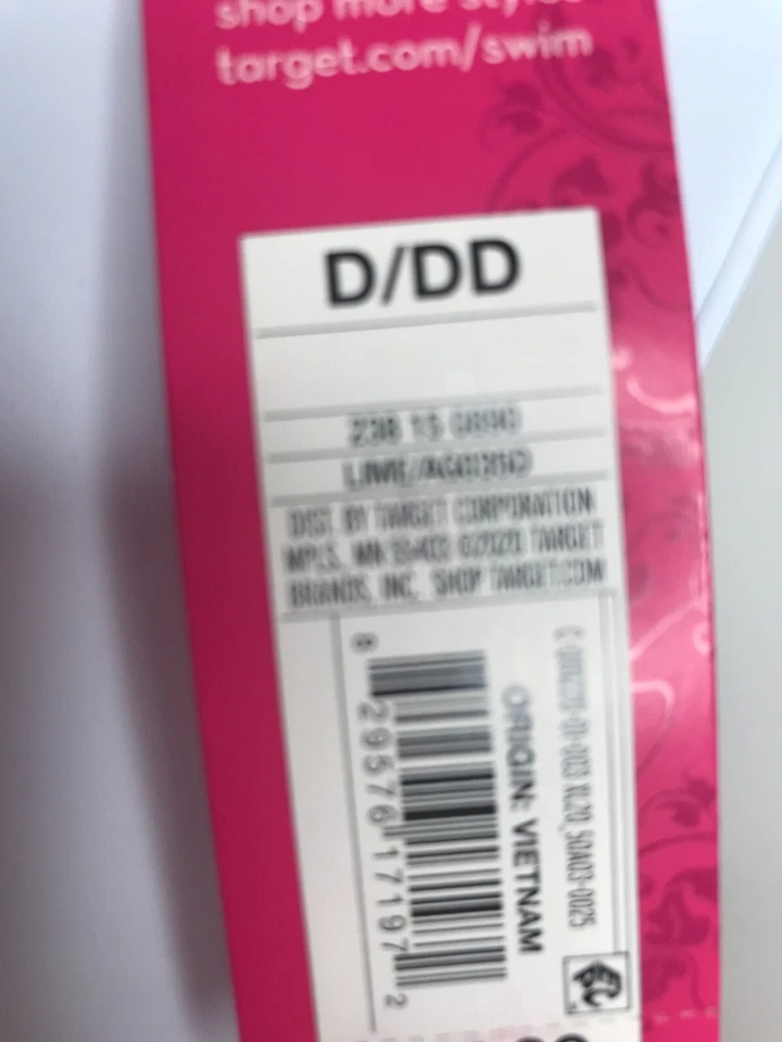 Top de bikini Xhilaration blanco lima floral acanalado frente anudado juniors talla D-DD Foto 4 de 4