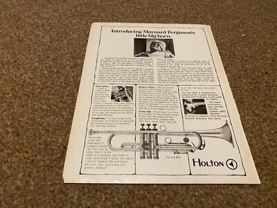 JBF13 WERBUNG 11X8 HOLTON MF4 LITTLE BIG HORN MAYNARD FERGUSON