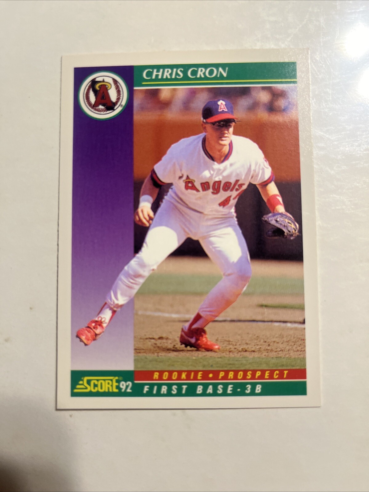 1992 Score - #847 Chris Cron RC Rookie California Angels