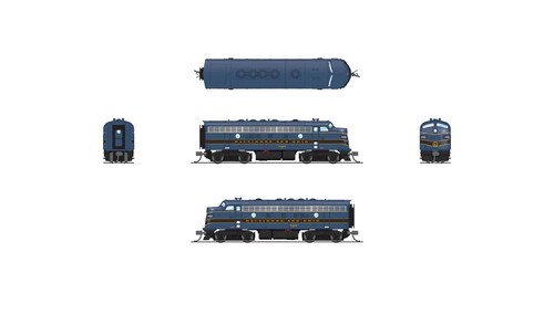 BROADWAY LTD CALIBRE N EMD F7A DC/DCC LISTO SIN SONIDO SIGILO B&O #4500 PN 9074 | Zustand: New