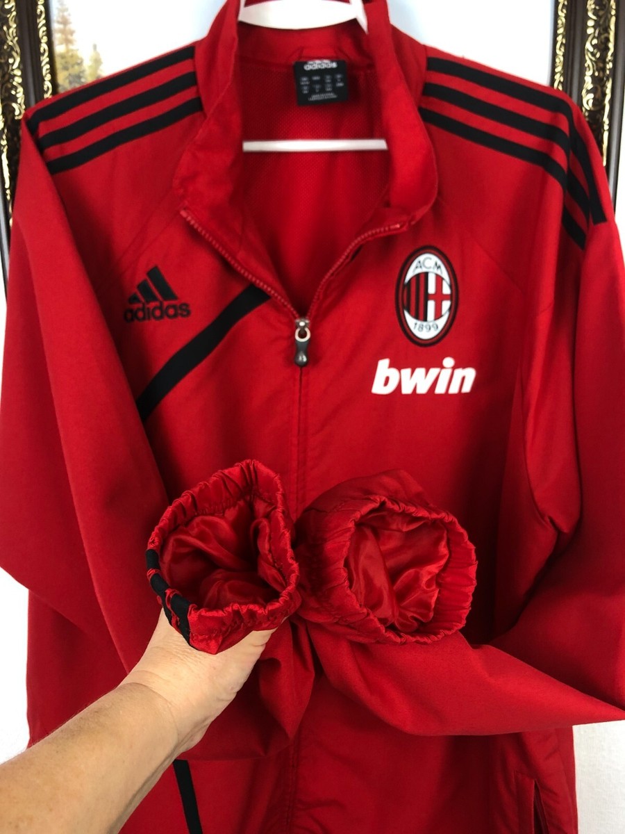 Vintage Adidas AC Milan Football Jacket Soccer Track Top