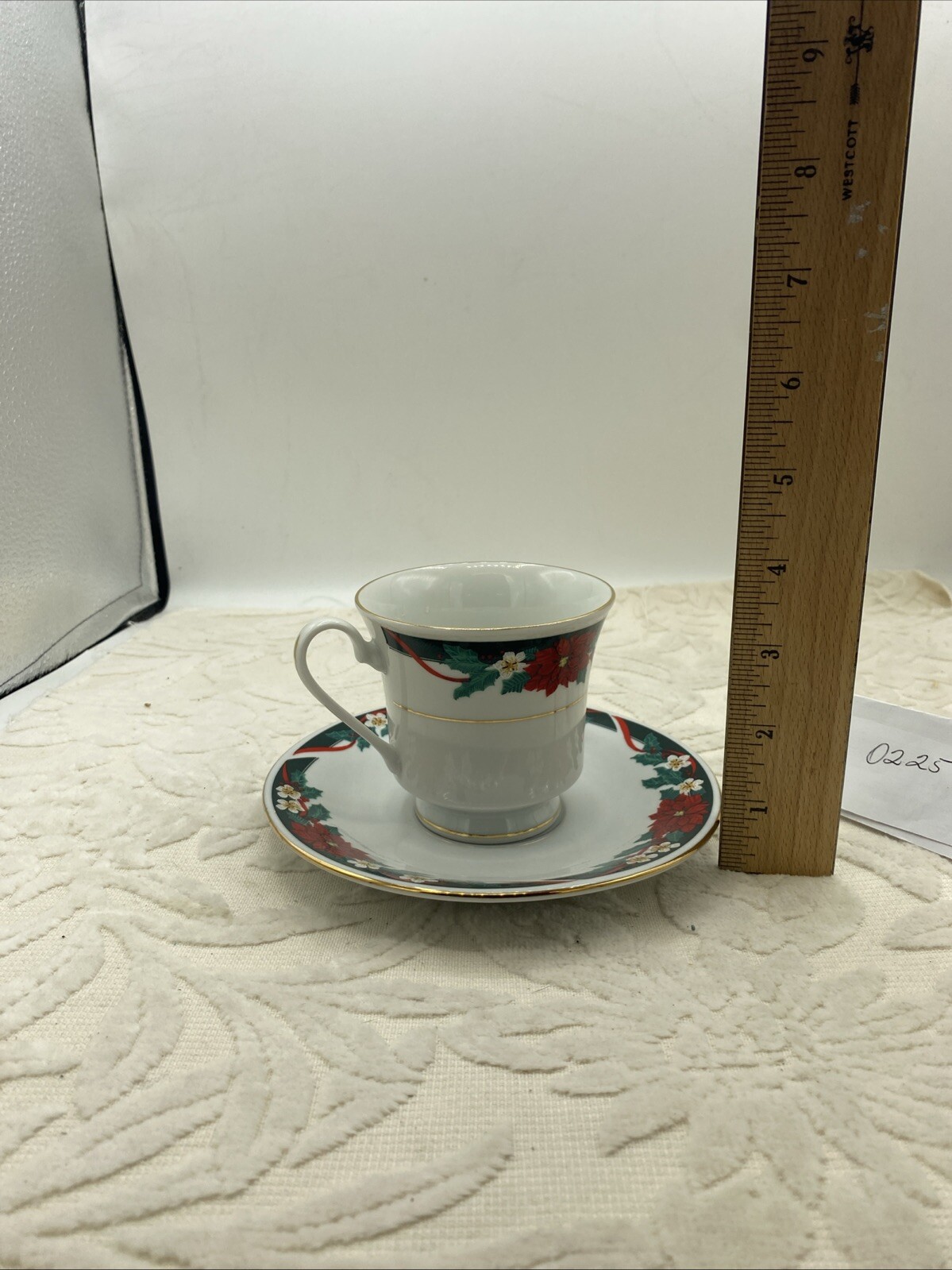 Tienshan Deck The Halls Cup and Saucer