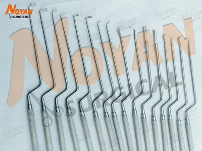 16Pcs Advanced Hardy Pituitary Neuro Curettes Transsphenoidal neuro pituitary CE