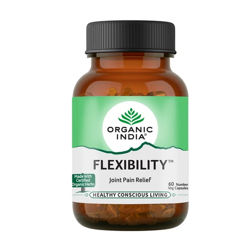 Organic India FLEXIBILITY Capsules 60caps (Pack of 2) Natural Joint Pain Relief - Picture 2 of 4