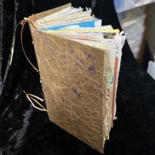 Junk Journal For Sale Brown Small Handmade