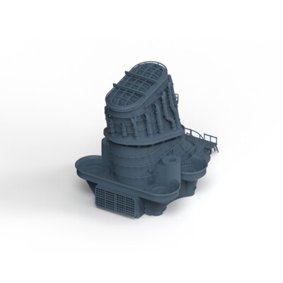 LY613 1:200 Main Chimney For IJN Yamato Class Battleship