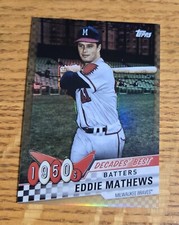 Eddie Mathews 2020 Topps Decades' Best Chrome Gold /50 DBC-12 Milwaukee Braves