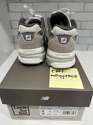 LEVI'S NEW BALANCE 990v3 USED GREY DENIM M990LV3 US 8 | eBay