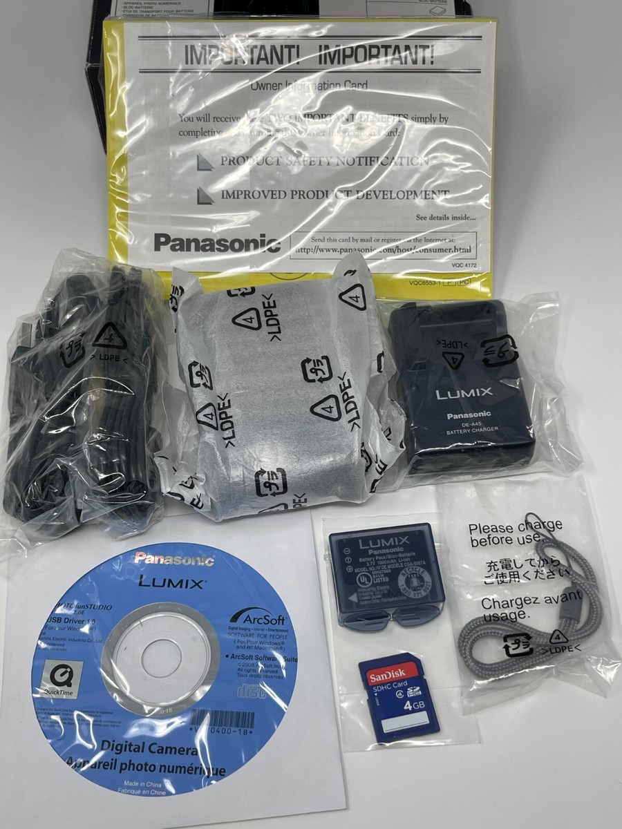 Panasonic LUMIX Lumix DMC-TZ5 9.1MP Digital Camera - Blue for sale