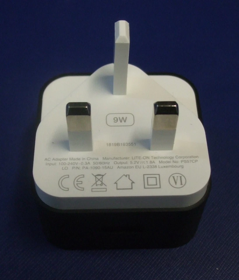 Amazon Genuine Fire HD10 Power Supply PS57CP PA-1090-15AU 5.2V 1.8A 9W - Image 4 of 4