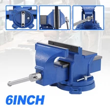 6" Bench Vise Press Locking Swivel Base Heavy Duty Table Top Clamp