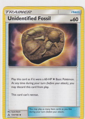Pokemon Karte Ultra-Prisma Nr. 134/156 Unidentified Fossil englisch