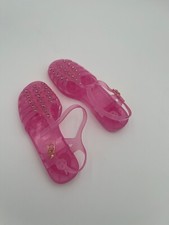 Wonder Nation Girl's Crystal Jelly Sandal. Pink Size 3 Little Girl