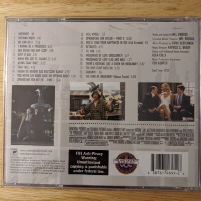 The Producers (2005 Movie Soundtrack) - Audio CD By Mel Brooks | eBay