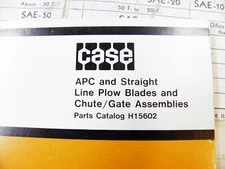 CASE APC AND STRAIGHT LINE PLOW BLADES CHUTE/GATE  CATALOG