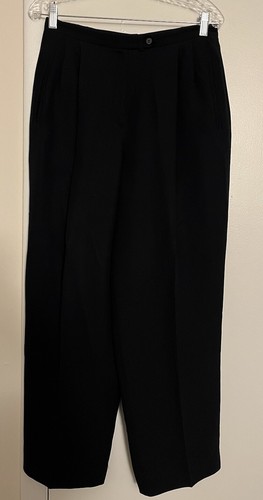Pantalon Tailleur Noir Doublé Liz Claiborne - Taille 12, Longueur Intérieure 33 Pouces, Occasion Très Bon état
