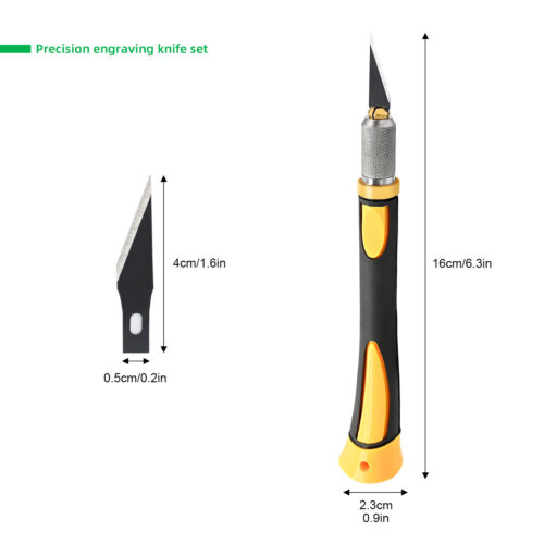 Kohlenstoff Schneiden Messer mit Scalpel Blade Car Wrap Folien Aufkleber DE - Bild 1 von 7