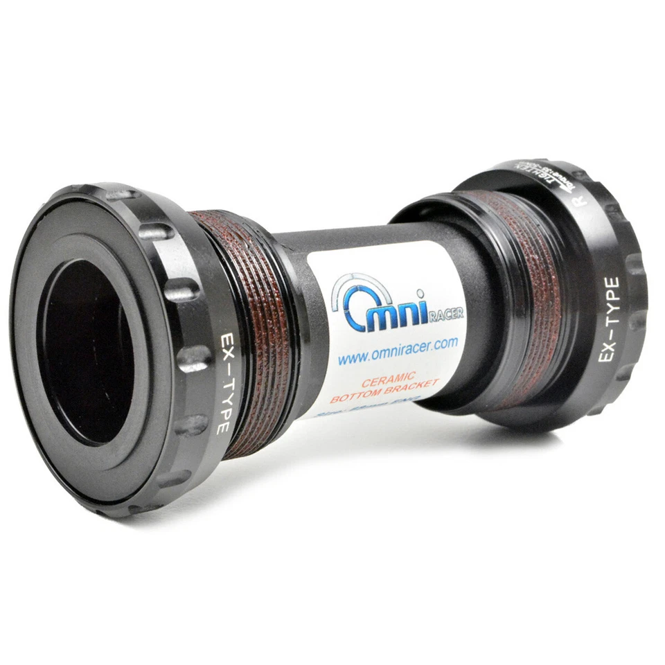 Soporte inferior de cerámica OMNI Racer WORLDS LIGHTEST Ti se adapta a SRAM GXP Red Force NEGRO Foto 4 de 4