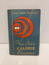 Vintage 1946 Vest Pocket Calorie Counter Dial Away Your Fat Book  4.5 x 3"