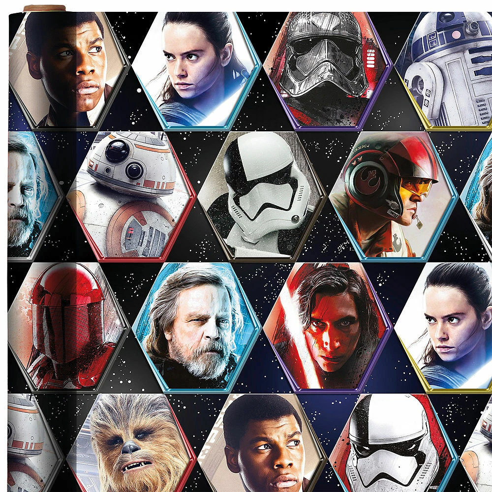 STAR WARS WRAPPING PAPER ROLL GIFT WRAP ANY OCCASION 20 SQUARE FEET NEW