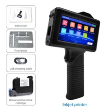 Handheld Inkjet Printer Touch Screen Date Barcodes Coding Machine /Ink Cartridge