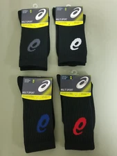 New Asics Multi-Sport Logo Team Crew Socks.   4 Colors To Choose.
