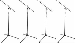 (4) NEW On-Stage Stands MS9701TB+ Tripod Boom Mic Stand Authorised Dealer!!